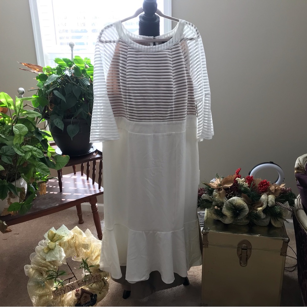 ASHRO PEPLUM DRESS - Picture 2 of 3